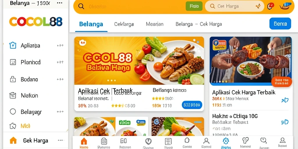 Screenshot COCOL88 menampilkan fungsi utama Cek Harga dengan antarmuka yang mudah dipahami.