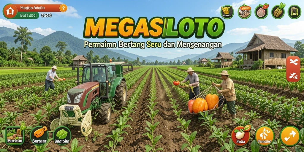 Antarmuka pengguna MEGASLOTO yang ramah dan menarik.