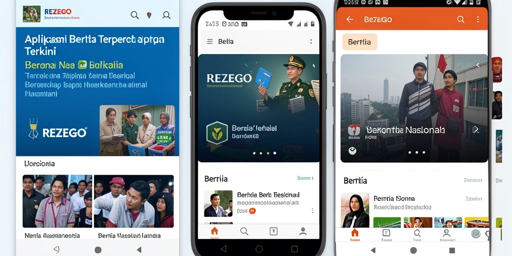 Tampilan antarmuka REZEGO yang modern dan informatif.
