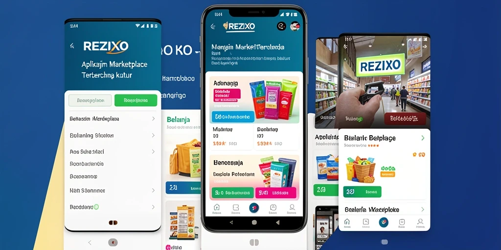 Antarmuka REZIXO yang intuitif dan mudah digunakan untuk belanja online.