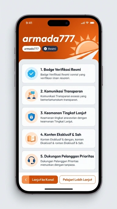 Halaman Resmi Armada777 untuk Pengguna Android